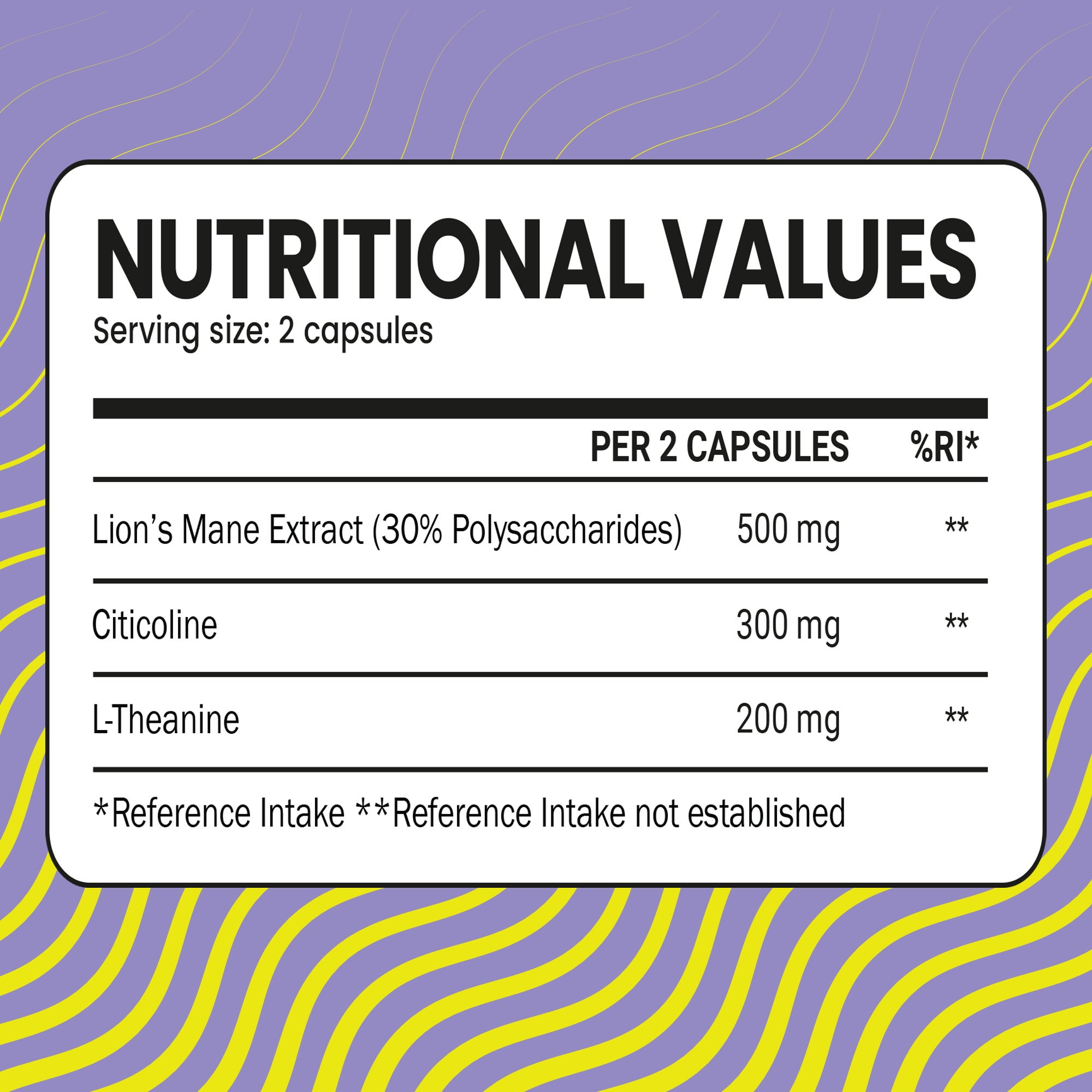 Groovy Focus Lion's Mane Citicoline L-Theanine Complex