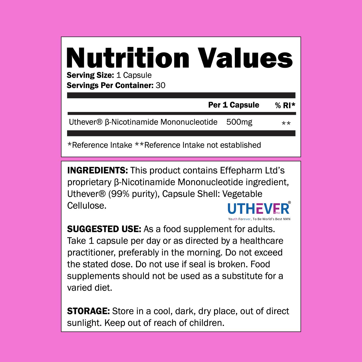 GroovyNMN Pure NMN | 500mg Capsules